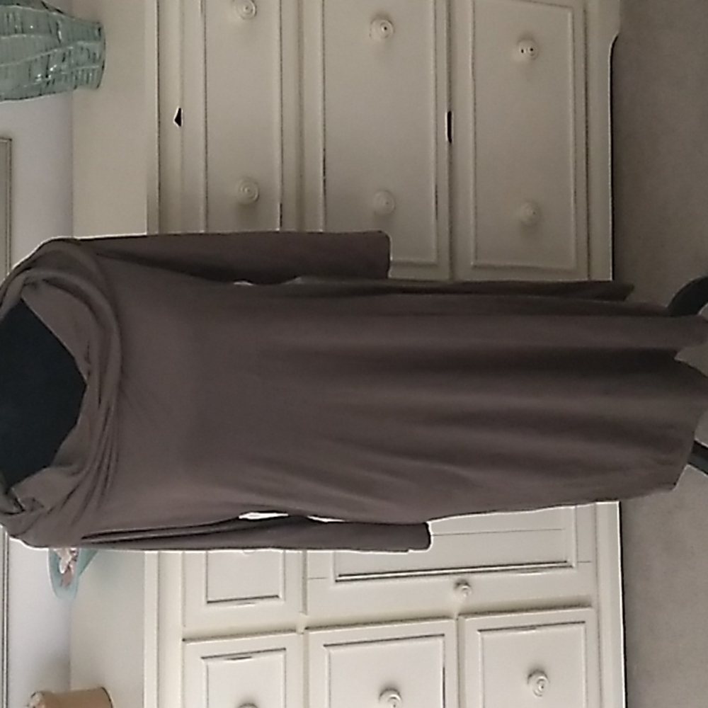 Comfy Dress with cowl collar and long sleeves
